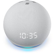 Amazon - Echo Dot (4th Gen) Smart Speaker With Clock And Alexa - Glacier White