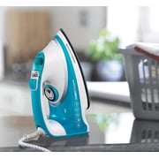 Morphy Richards Turbosteam Pro Steam Iron 2800W, White/Blue