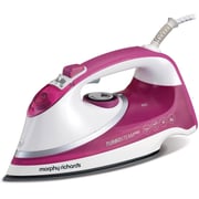 Morphy Richards Turbosteam Pro Ionic Steam Iron 2800 W, Pink