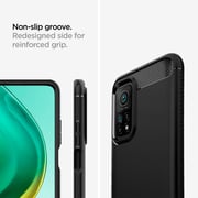 Spigen Rugged Armor designed for Xiaomi Mi 10T and Mi 10T Pro case cover - Matte Black