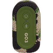 JBL GO 3 Bluetooth Portable Waterproof Speaker - Camouflage