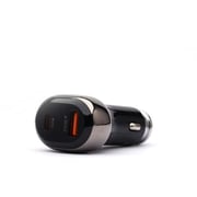 Heatz Qualcom Car Charger With PD Port Lightning Cable Black