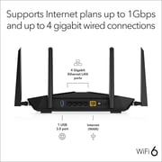 Netgear Nighthawk 6-Stream AX5400 WIFI 6 Router (RAX50)