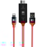 Heatz HDTV Cable for Iphone Black/Red