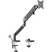 Navodesk Control Monitor Arms, Single Monitor Desk Mount With Gas Spring Tech & USB Hub Midnight Grey