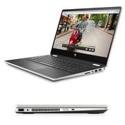 HP Pavilion x360 14t-dh200 Convertible Touch Laptop - Corei7 1.3GHz 8GB 256GB+16GB Shared Win10 14inch HD Natural Silver English Keyboard