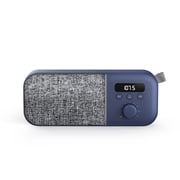 Energy Sistem Fabric Box Radio (Portable FM Radio, 1200 mAh Rechargeable Battery, 3 W, PLL Tuner, Audio Out) Navy