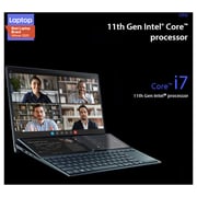 Asus Zenbook Touch Laptop - 11th Gen Core i7 2.8GHz 16GB 1TB 2GB Win10 Home 14inch FHD Blue English/Arabic Keyboard UX482EG HY004T (2021) Middle East Version