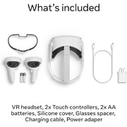 Oculus Quest 2 Advanced All-In-One Virtual Reality Headset 256GB - White (301-00351-01)