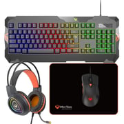 Meetion Gaming Keyboard, Mouse, Headset and Mouse Pad Combo Black