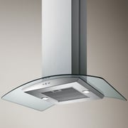 Baumatic BMECH9IGLSS 90cm Curved glass Island Hood