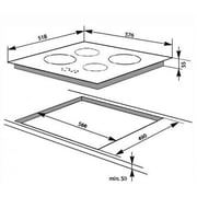 Baumatic BMEH64EE Built in 60cm Ceramic Hob