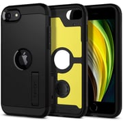 Spigen Tough Armor designed for iPhone SE 3 case cover (2022)/iPhone SE case (2020) with Extreme Impact Foam - Black
