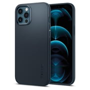 Spigen Thin Fit designed for iPhone 12 Pro MAX case cover - Metal Slate