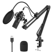Fifine K780 Studio USB Microphone Kit With Arm Stand, Shock Mount, Pop Filter For Podcasting, Vocal