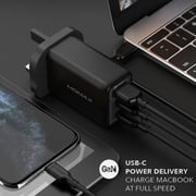 Momax 3 Port 65W USB Charger Black