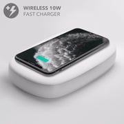 Momax Q.Power UV box Sanitizer with Qi Fast Wireless Charger White-QU1W