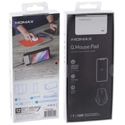 MOMAX Q.Mouse Pad Foldable Mat With [10W] Built-in Qi Certified Universal Fast Wireless Charger Black