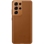 Samsung Leather Cover Brown Samsung S21 Ultra