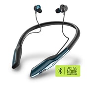 Energy Sistem Neckband BT Travel 8 ANC Earphones (Active Noise Cancelling, Magnetic Earbuds, Extended Battery) Black/Blue