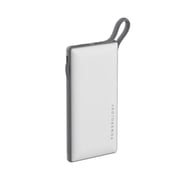 Powerology - 6 in 1 Power Station 10000mAh 2.1A with Built-In Cable - White