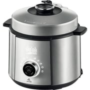 evvoli Pressure Cooker 6 Liters, 10 Adjustable Programs, 7 Pressure Programs, Non-stick Inner Pot, Steam Tray Included, 1100W - EVKA-PC6010S