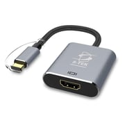STEK USB Type C to HDMI 4K Aluminum Body Adapter for MacBook 2017 12inch Samsung Note 9 S9 -GREY