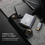 STEK USB Type C to HDMI 4K Aluminum Body Adapter for MacBook 2017 12inch Samsung Note 9 S9 -GREY