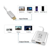 STEK USB Type C to HDMI 4K Aluminum Body Adapter for MacBook 2017 12inch Samsung Note 9 S9 -GREY