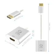 STEK Display Port to HDMI Adapter, Gold-Plated 4K DP Male to Female for GTX 750 Ti/970/1060/1070, Lenovo