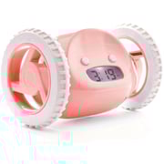 Clocky Alarm Clock On Wheels Pink