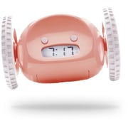 Clocky Alarm Clock On Wheels Pink