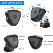 UK Plus 720P HD Mini Portable Wireless Nanny Camera Black - UK-161 S6