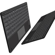 Max & Max Universal Bluetooth Keyboard with Built-In Touch Pad Black
