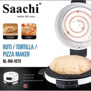 Saachi Roti, Tortilla And Pizza Maker White