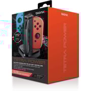Bionik Tetra Power - Nintendo Switch Joy Con Charging Dock (4 Controllers) with Built-In Cable Adjustment System and LED Charge Status Indicators