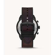 Fossil Bronson Chronograph Brown Croco Leather Watch FS5713