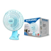 Sonashi 3-In-1 Clip Desk And Wall Fan 22W SF-8009CN Blue