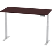 Mahmayi Lift-12 Electronic Height Adjustable Modern Desk - Elegant and Modern Ergonomic Office Desk with Adjustable Height Feature and Heavy Duty Frame (120cm, Apple Cherry)