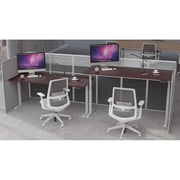 Mahmayi Lift-12 Electronic Height Adjustable Modern Desk - Elegant and Modern Ergonomic Office Desk with Adjustable Height Feature and Heavy Duty Frame (120cm, Apple Cherry)
