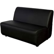 Mahmayi Metal Coco Two Seater Custom Sofa, CO_SS2PU_SBL, Black, H77.5 x W109 x D75 cm