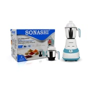 سوناشي 2-In-1 خلاط طاحونة 600W SB-185 الأزرق / الفضة / الأبيض