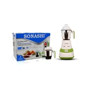 Sonashi Mixer Grinder 600W SB-185 Green/Silver/White