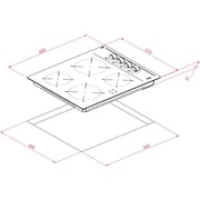 TEKA TBC 64000 XFL Vitroceramic hob with 4 zones in 60 cm