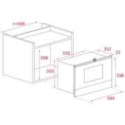 TEKA MS 622 BI L Built-in Mechanical Microwave with ceramic base