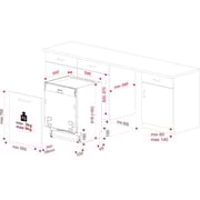 TEKA DFI 46950 Fully Integrated Built-In Dishwasher A++ with DualCare Program and Extra Drying Function