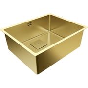 TEKA Metallic Stainless Steel Sink With One Bowl And Brass Pvd Finish Flexlinea Rs15 50.40