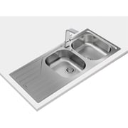 TEKA Inset Reversible Stainless Steel Sink Two Bowls And One Drainer Universe 80 T-Xp 2B 1D