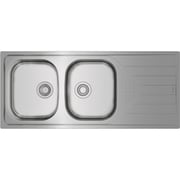 TEKA Inset Reversible Stainless Steel Sink Two Bowls And One Drainer Universe 80 T-Xp 2B 1D