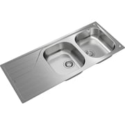 TEKA Inset Reversible Stainless Steel Sink Two Bowls And One Drainer Universe 80 T-Xp 2B 1D